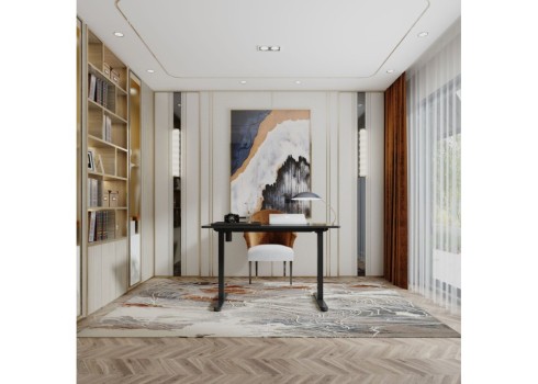 Töölaud ERGO LIGHT 1-mootoriga 120x60xH73-118cm, must/hõbehall