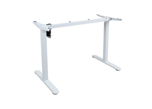 Töölaud ERGO LIGHT 1-mootoriga 120x60xH73-118cm, tamm/valge