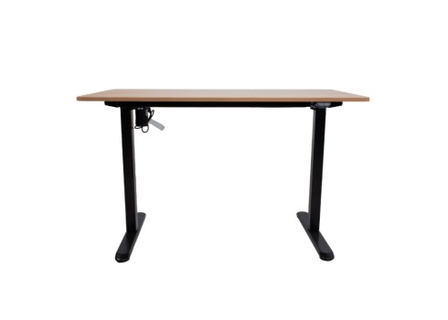 Töölaud ERGO LIGHT 1-mootoriga 120x60xH73-118cm, tamm/must