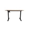 Töölaud ERGO LIGHT 1-mootoriga 120x60xH73-118cm, tamm/must