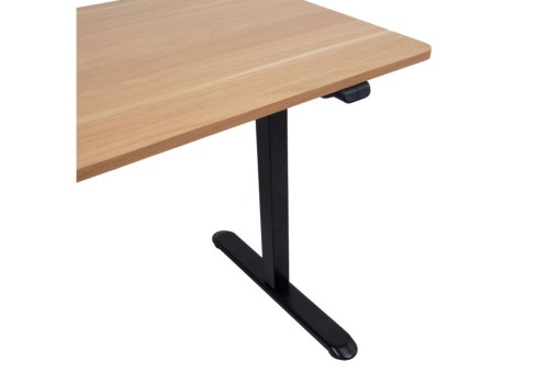 Töölaud ERGO LIGHT 1-mootoriga 120x60xH73-118cm, tamm/must