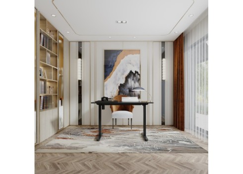 Töölaud ERGO LIGHT 1-mootoriga 120x60xH73-118cm, must