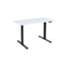 Töölaud ERGO FIT 1-mootoriga 120x60xH71,5-116cm, valge/must