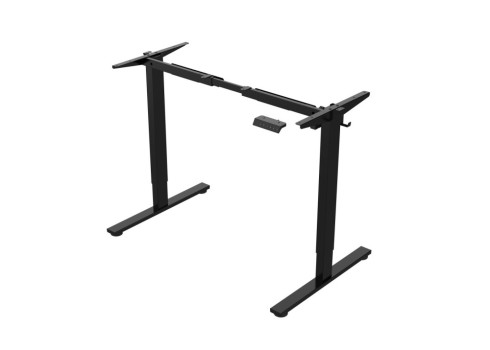 Töölaud ERGO FIT 1-mootoriga 120x60xH71,5-116cm, valge/must