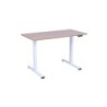 Töölaud ERGO FIT 1-mootoriga 120x60xH71,5-116cm, tamm/valge