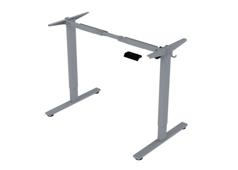 Töölaud ERGO FIT 1-mootoriga 120x60xH71,5-116cm, valge/hõbehall