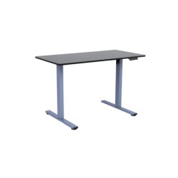 Töölaud ERGO FIT 1-mootoriga 120x60xH71,5-116cm, must/hõbehall