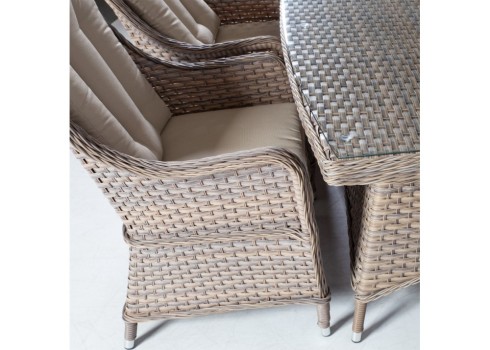 Aiamööblikomplekt EDEN laud ja 6 tooli