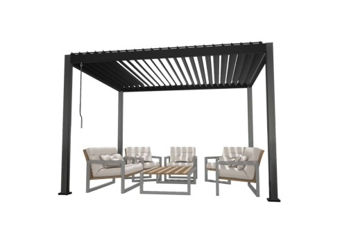 Varikatus MIRADOR-111 3x3m kardinatega, tumehall