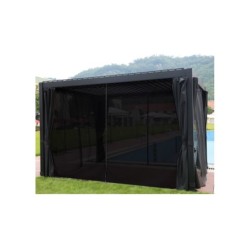 Varikatus MIRADOR-111 3x4m textilene seintega, tumehall