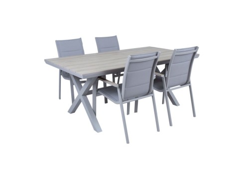 Aiamööblikomplekt CORINNA laud ja 4 tooli