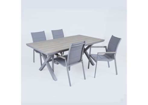 Aiamööblikomplekt CORINNA laud ja 4 tooli