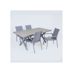 Aiamööblikomplekt CORINNA laud ja 4 tooli