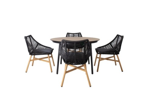 Aiamööblikomplekt HELSINKI laud ja 4 tooli