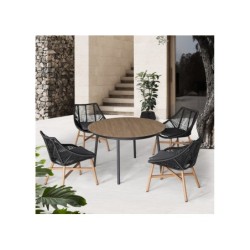 Aiamööblikomplekt HELSINKI laud ja 4 tooli