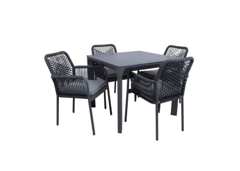Aiamööblikomplekt CARVES laud ja 4 tooli 20929