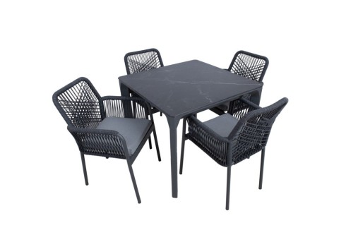 Aiamööblikomplekt CARVES laud ja 4 tooli 20929