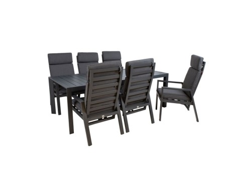 Aiamööblikomplekt TOMSON laud ja 6 tooli