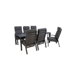 Aiamööblikomplekt TOMSON laud ja 6 tooli