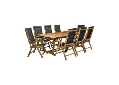 Aiamööblikomplekt FUTURE laud ja 8 tooli