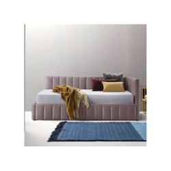 Voodi JASPER 90x200cm, madratsiga HARMONY DUO, roosa