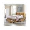 Voodi SUGI madratsiga HARMONY TOP 160x200cm, kollane