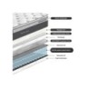 Voodi SUGI madratsiga HARMONY TOP 160x200cm, kollane