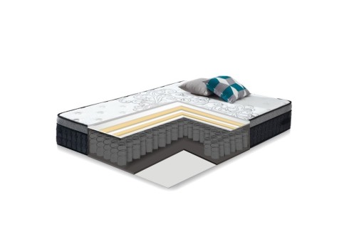 Voodi ROMAN madratsiga HARMONY DELUX 160x200cm
