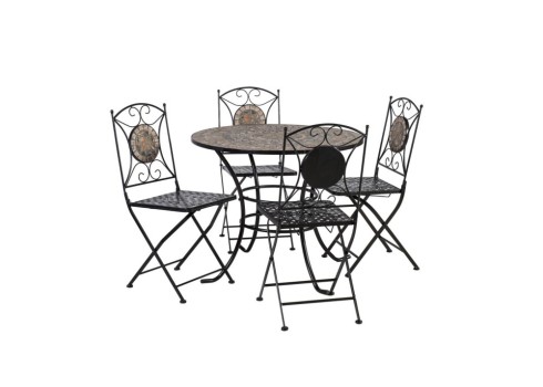 Aiamööblikomplekt MOSAIC laud ja 4 tooli