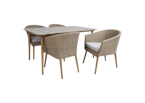 Aiamööblikomplekt NORWAY laud ja 4 tooli