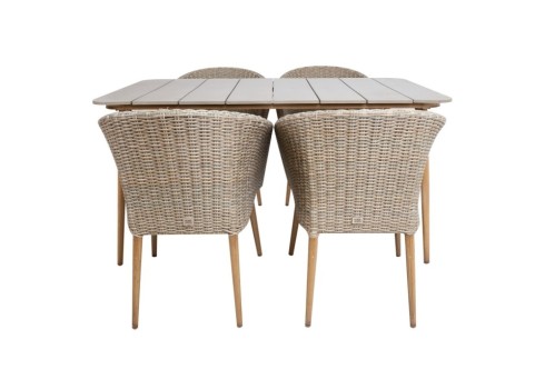 Aiamööblikomplekt NORWAY laud ja 4 tooli