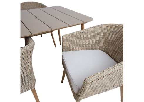 Aiamööblikomplekt NORWAY laud ja 4 tooli