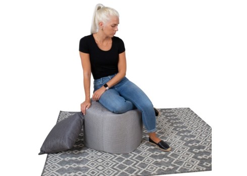 Tumba MITSU-MITSU 55x55xH45cm, hall ja hõbe