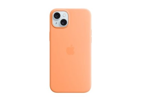 iPhone 15 Plus Silicone Case with MagSafe - Orange Sorbet