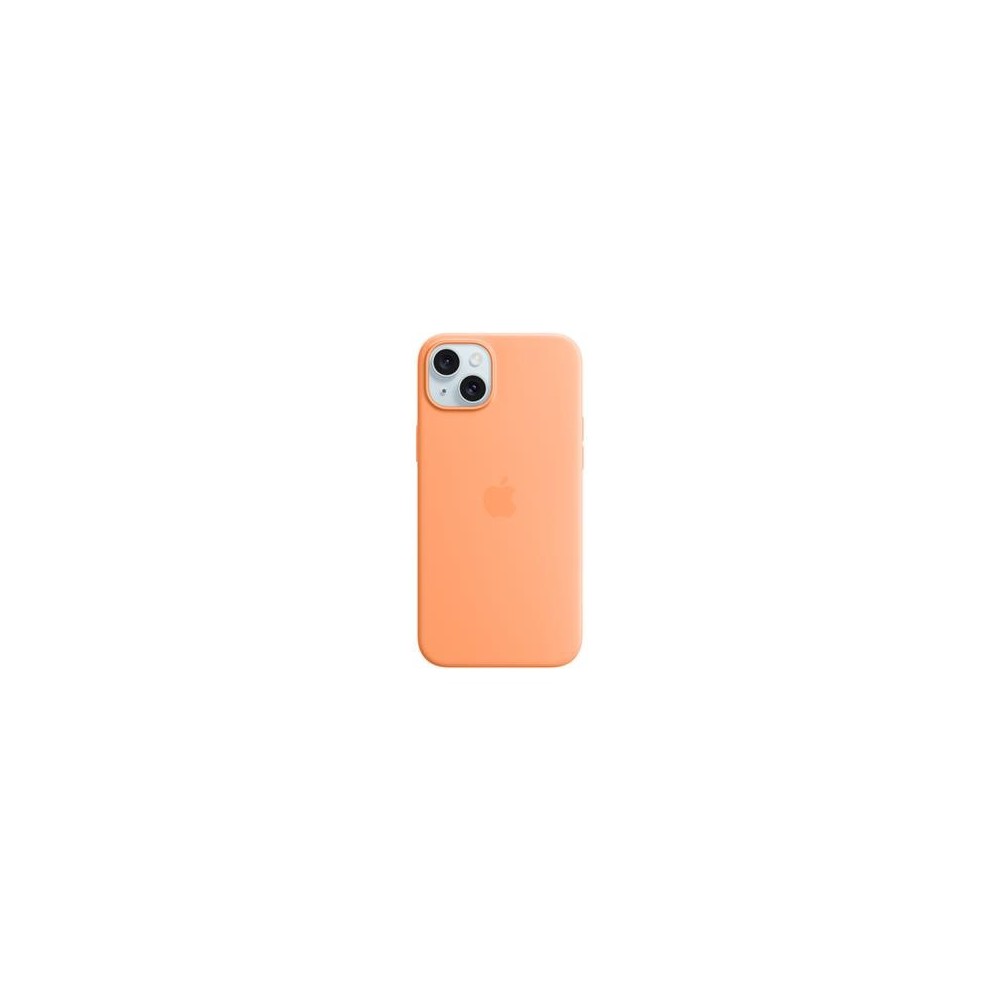 iPhone 15 Plus Silicone Case with MagSafe - Orange Sorbet