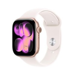 Apple Watch 11GPS42mmRose Gold Alu, Pink Sport Band, M-L