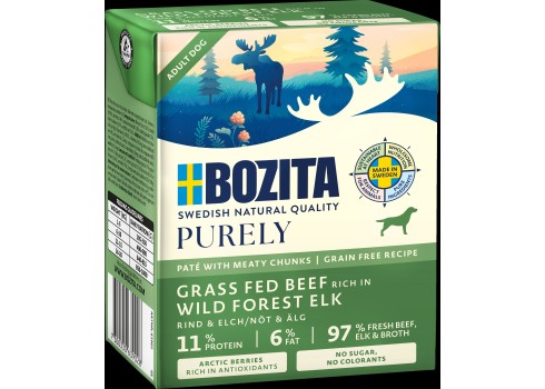 Bozita Purely Paté Adult Beef & Elk koeratoit 370g