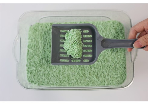 Bubu Pets rohelise tee lõhnaga tofu kassiliiv 2,5 kg - 6L