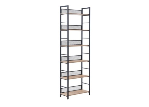 Riiul HECTOR 60x28xH187cm, saar-must