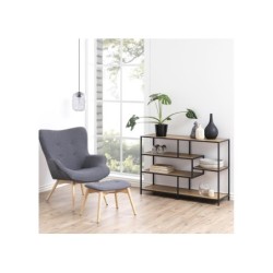 Riiul SEAFORD 114x35xH78cm, tamm