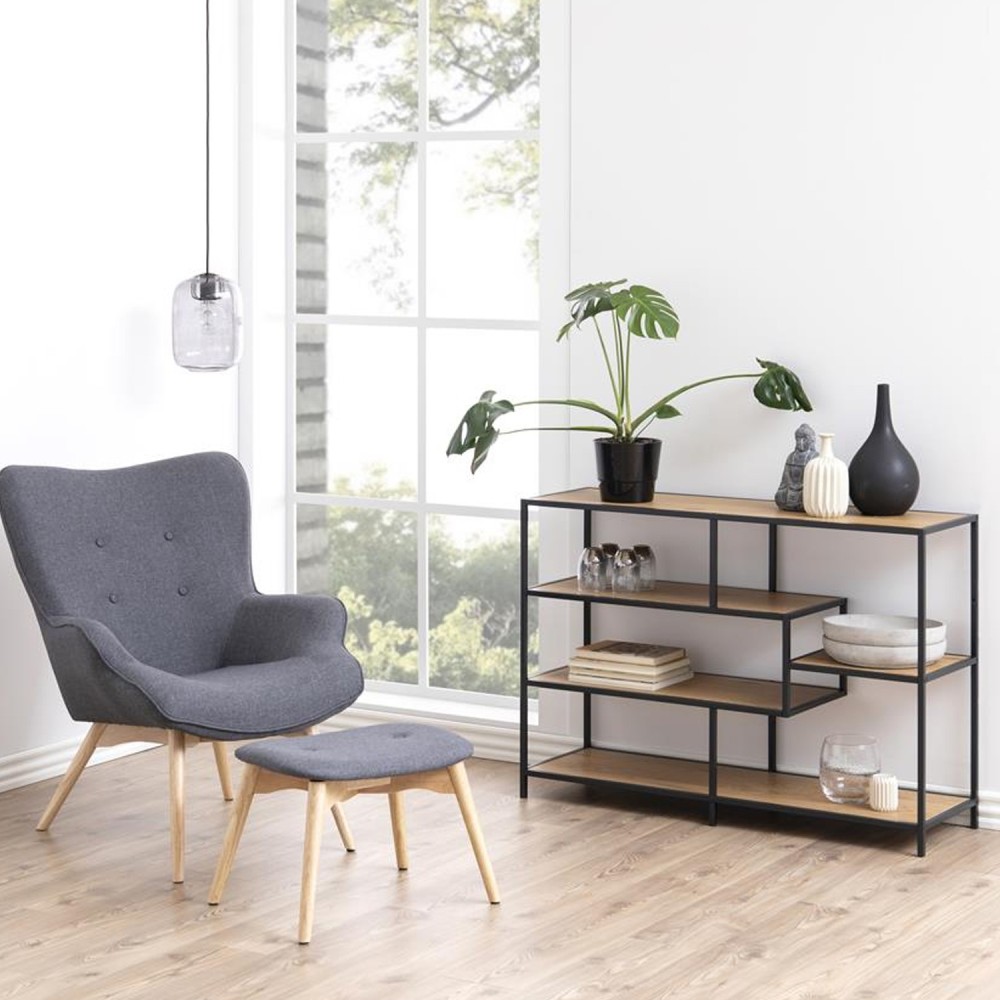 Riiul SEAFORD 114x35xH78cm, tamm