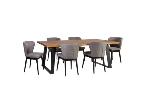 Söögilauakomplekt ROTTERDAM 6-tooliga