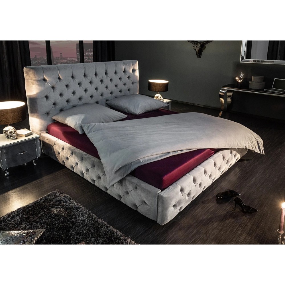 Voodi CHESTERFIELD hall, magamistoamööbel voodid 180x200 voodi