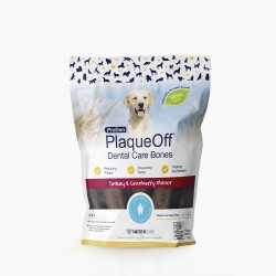PlaqueOff Dental Bones kalkun ja jõhvikas 482g närimismaiused
