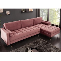 Nurgadiivan VELVET II vanaroosa, mööbel, elutoamööbel, nurgadiivanid