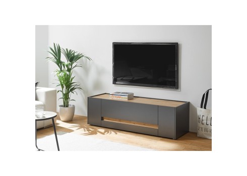 Tv-alus CITY antratsiit / tamm, 140x45xH42 cm