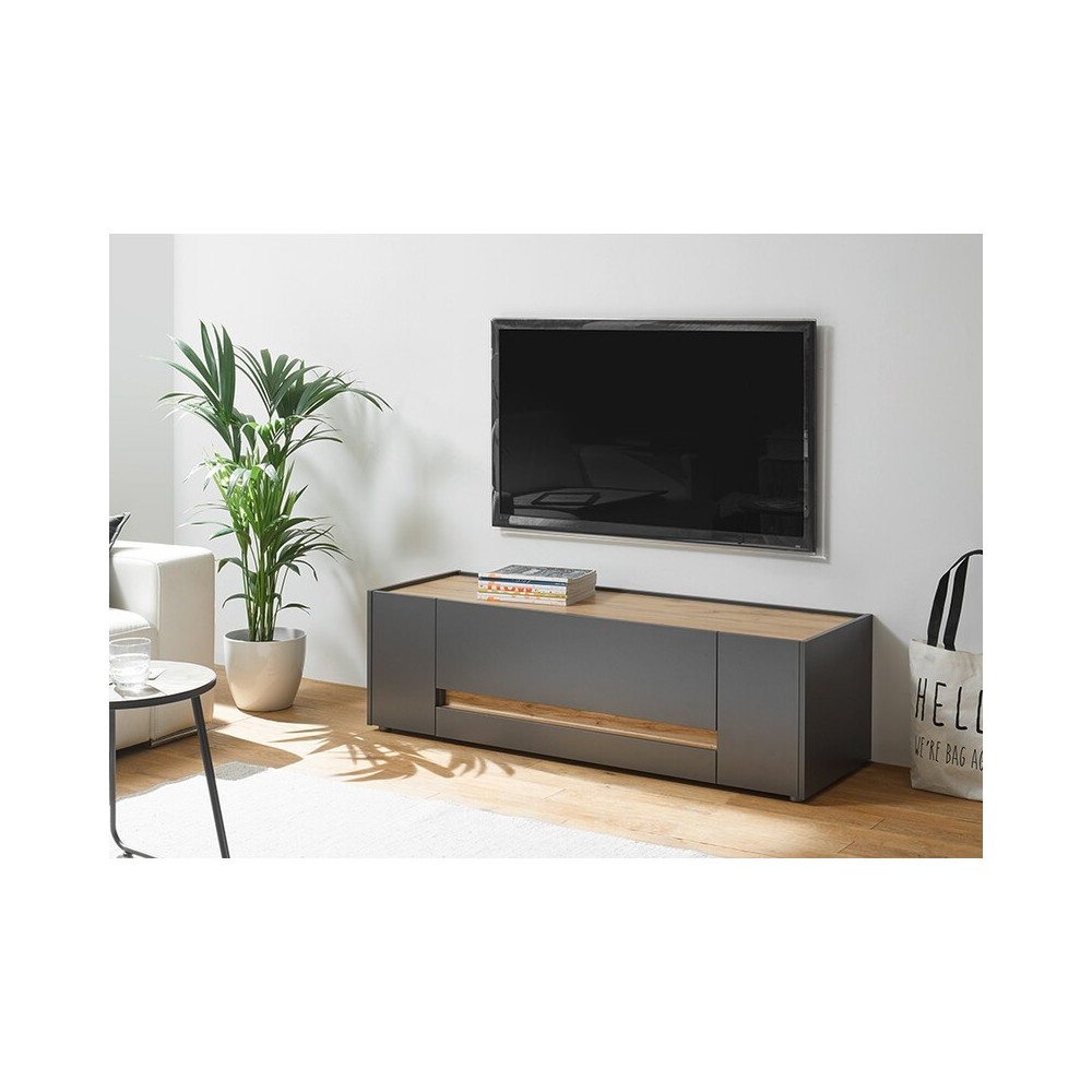 Tv-alus CITY antratsiit / tamm, 140x45xH42 cm