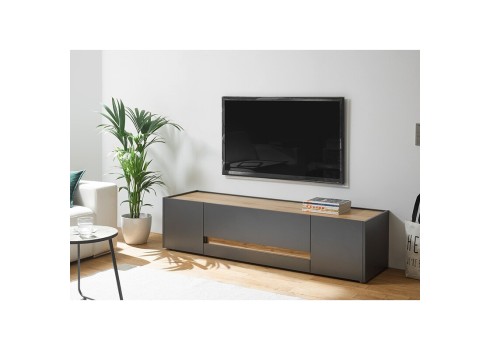 Tv-alus CITY antratsiit / tamm, 170x45xH42 cm