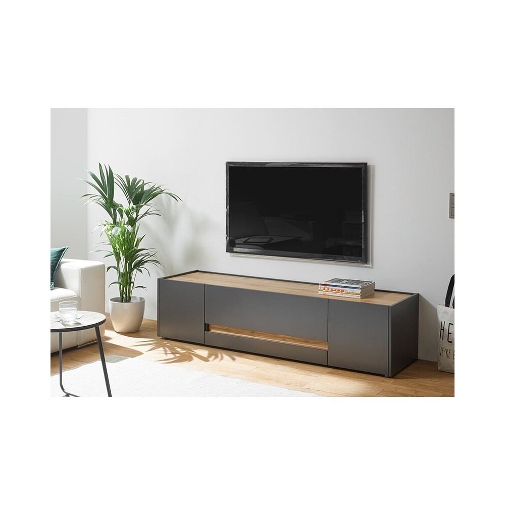 Tv-alus CITY antratsiit / tamm, 170x45xH42 cm