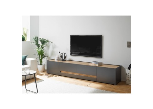 Tv-alus CITY antratsiit / tamm, 223x45xH42 cm